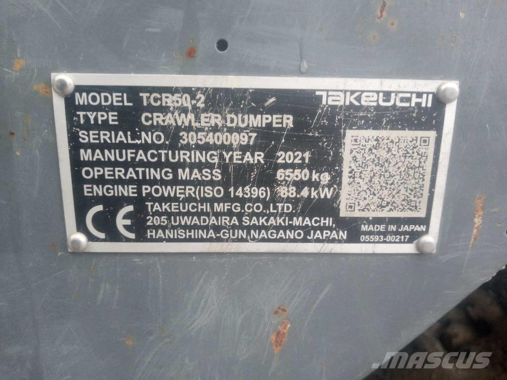 Takeuchi TCR 50-2 Rupsdumpers