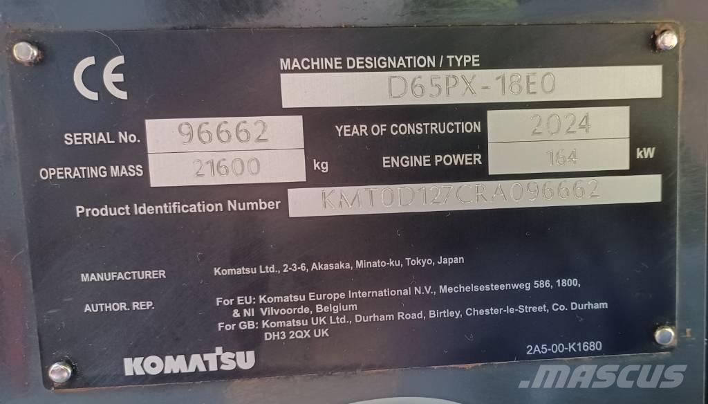 Komatsu D65PX-18E0 Rupsdozers