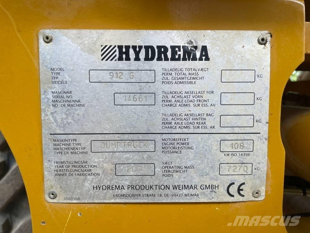 Hydrema 912 G Knik dumptrucks