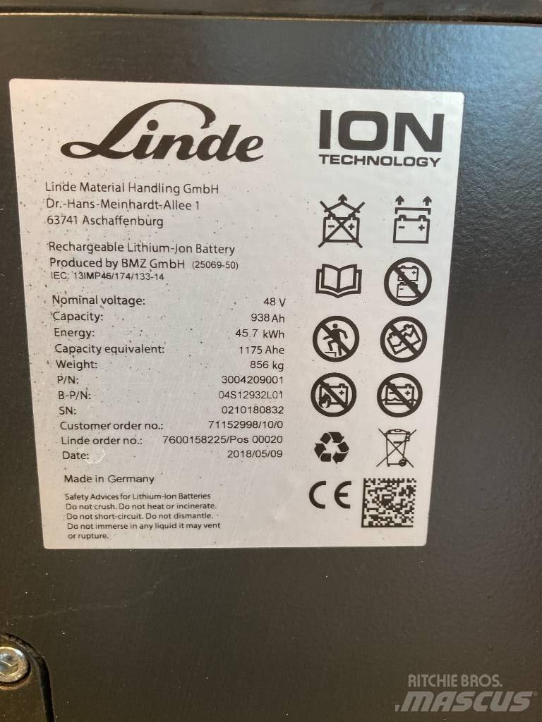 Linde E16/386 Li-ION Elektrische heftrucks
