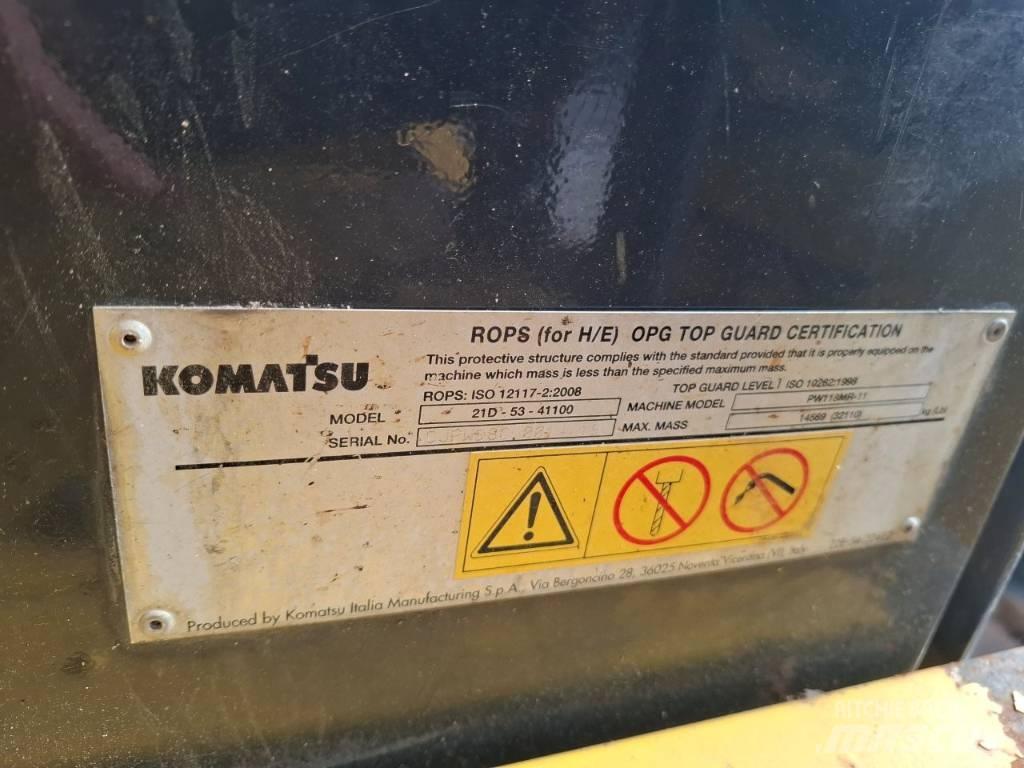 Komatsu PW 118MR-11 Wielgraafmachines