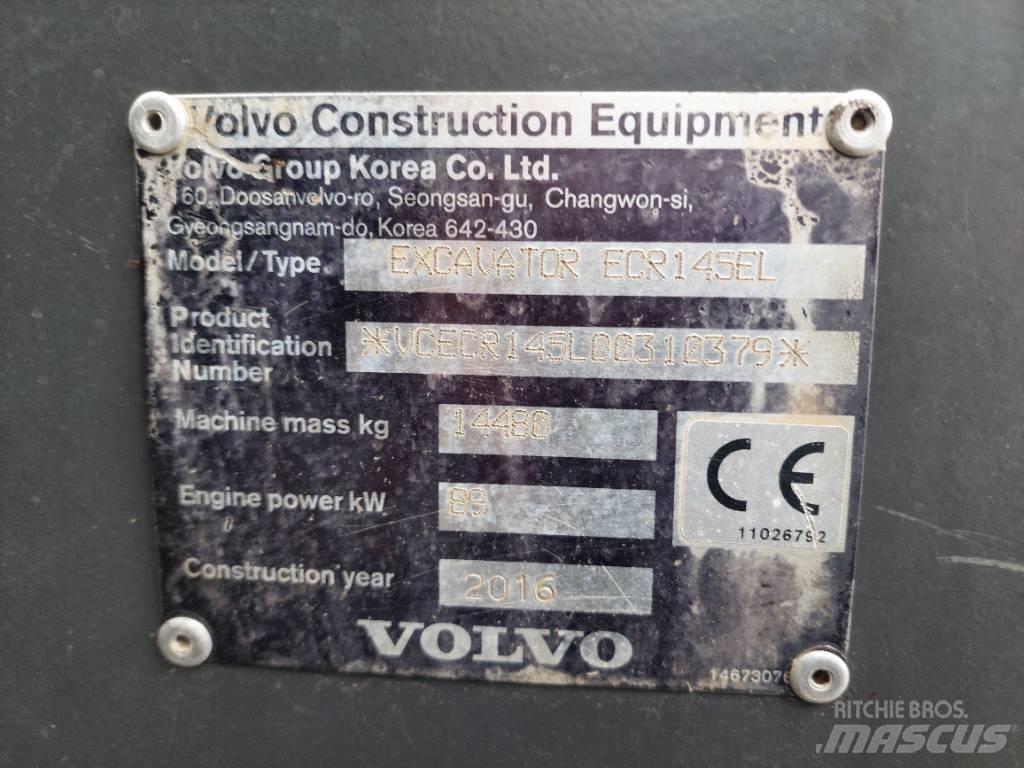 Volvo ECR 145 EL Rupsgraafmachines