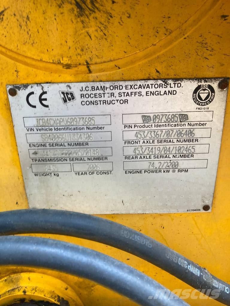 JCB 4CX Graaf-laadcombinaties