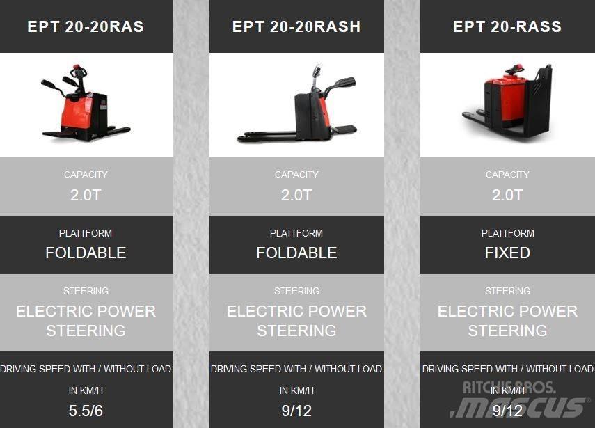 EP EPT 20-RASS Pallettruck met meerij platform