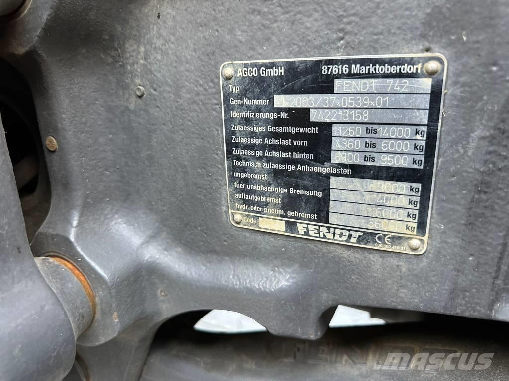 Fendt 722 Profi Plus Tractoren