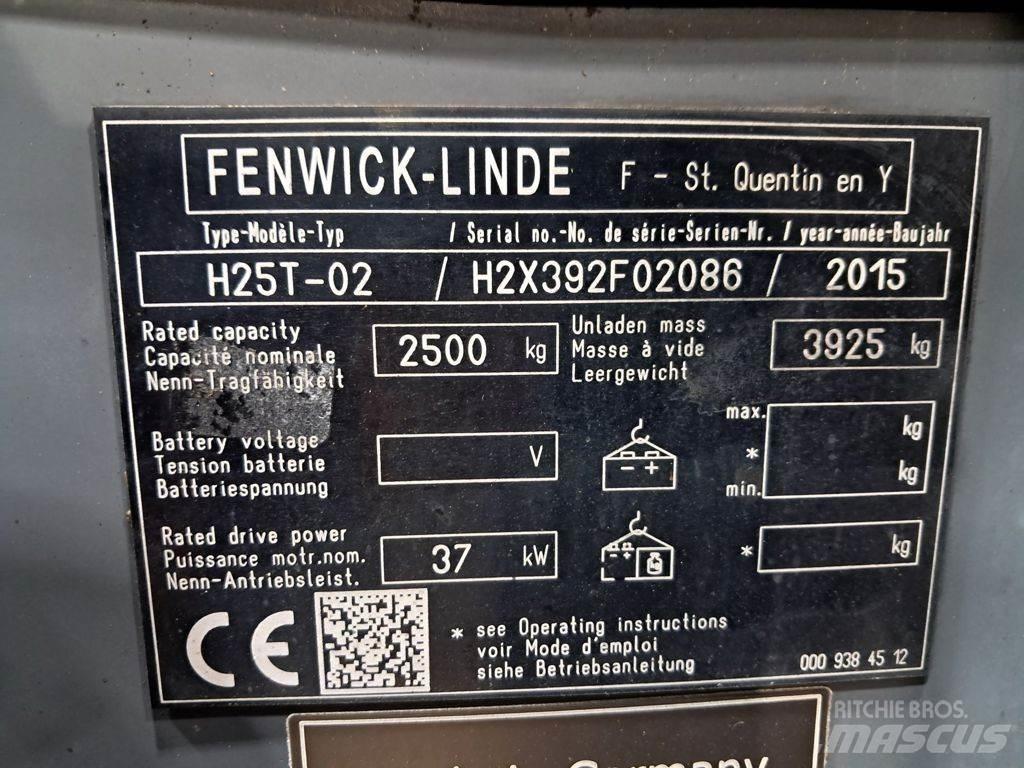 Linde H25T-02 LPG heftrucks