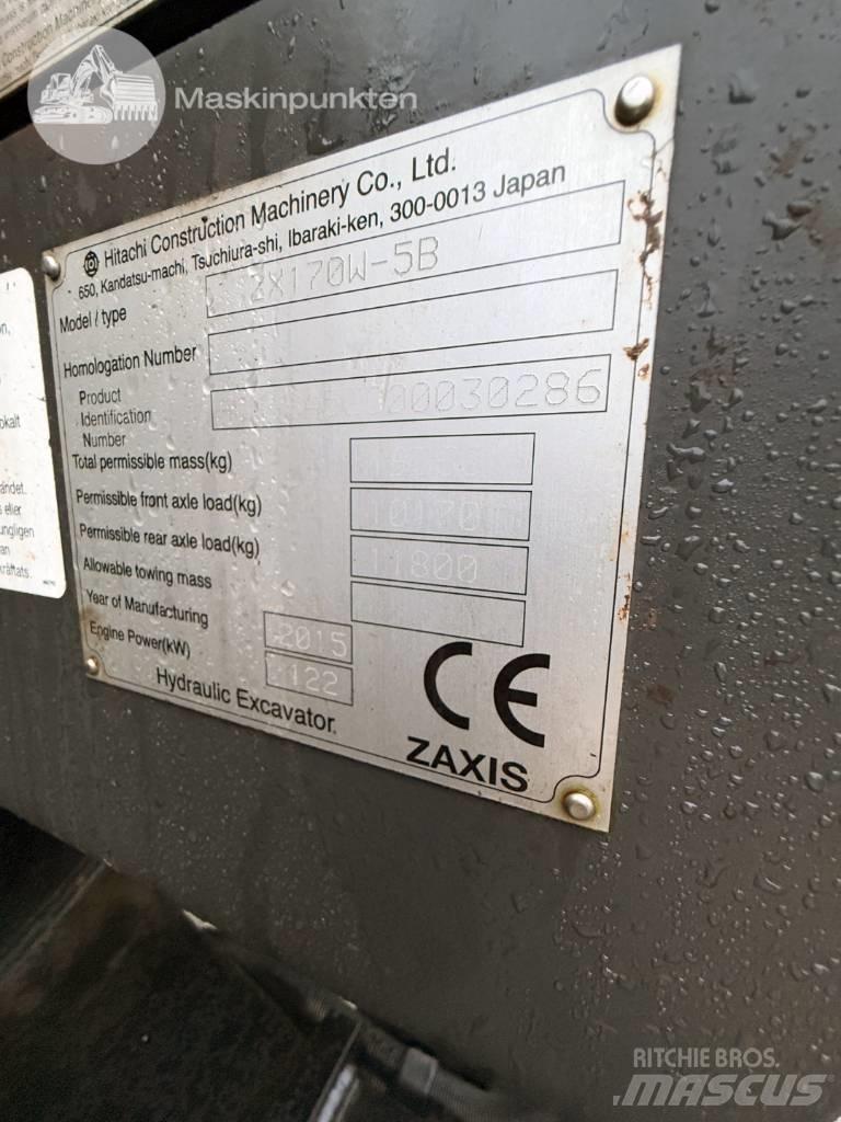 Hitachi ZX 170 W-5 B Wielgraafmachines