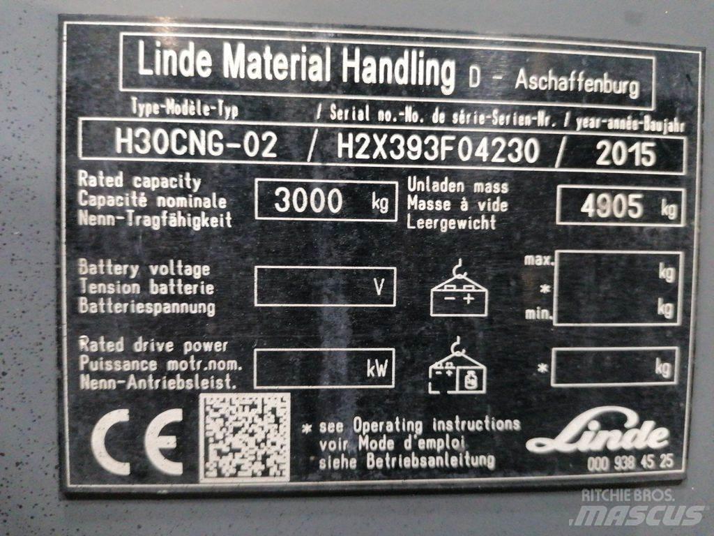 Linde H30CNG-02 LPG heftrucks
