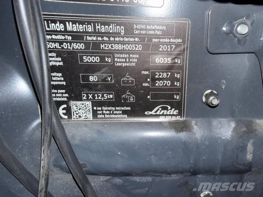 Linde E 50-02 Elektrische heftrucks