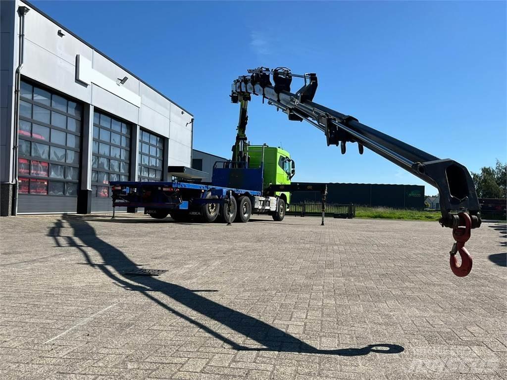 Volvo FH 500 8X4 Vlakke laadvloer met kraan