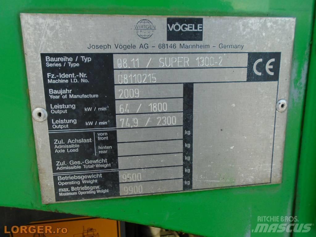 Vögele Super 1300-2 Asfaltafwerkmachines