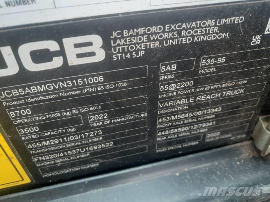 JCB 535-95 Verreikers voor landbouw