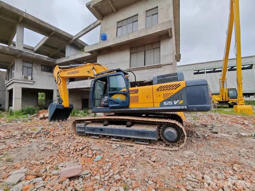 Hyundai Robex 520 VS Rupsgraafmachines