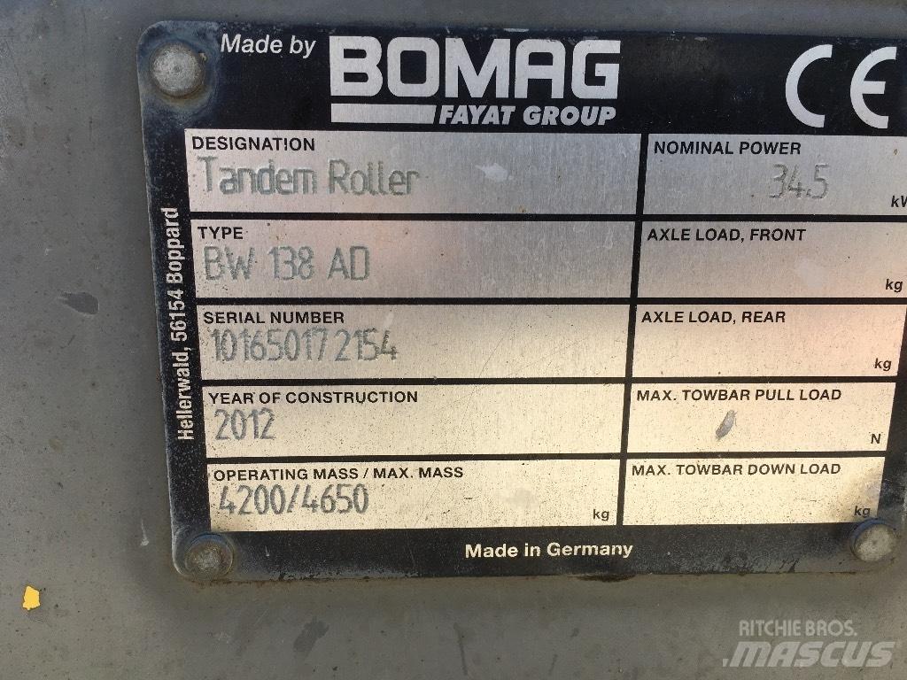 Bomag BW 138 AD Duowalsen