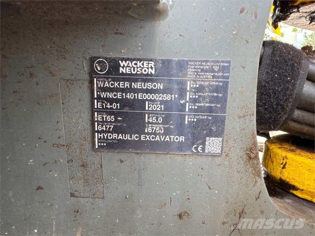 Wacker Neuson ET65 Rupsgraafmachines