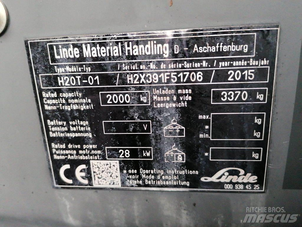 Linde H20T-01 LPG heftrucks