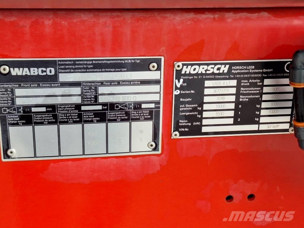 Horsch Leeb 4 LT Getrokken spuitmachines
