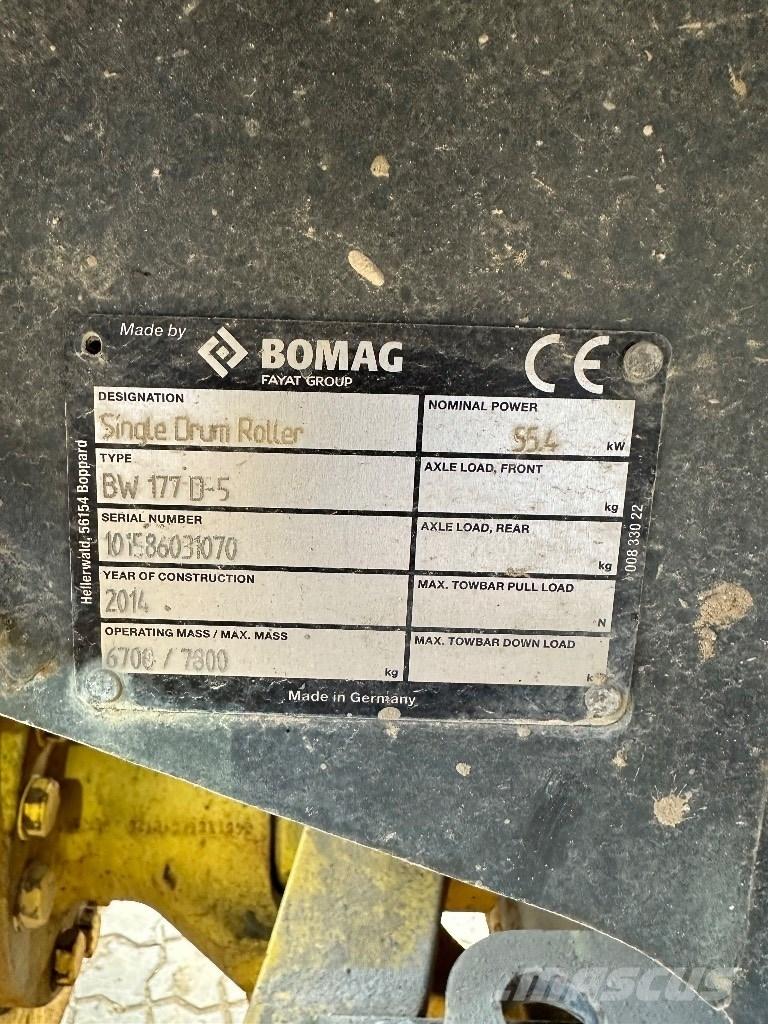 Bomag BW 177 D-5 Grondverdichtingsmachines