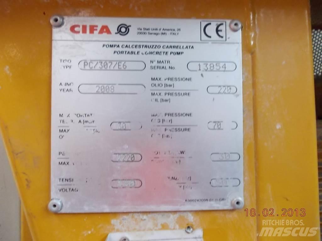 Cifa PC 307 E6 Betonpomptrucks