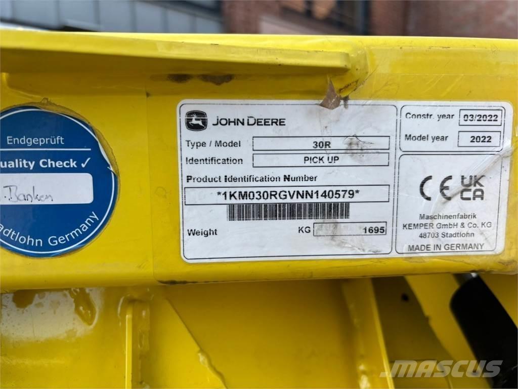 John Deere 30R Hooi en voedermachine accessoires