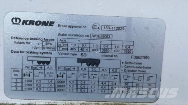 Krone SD Schuifzeilopbouw