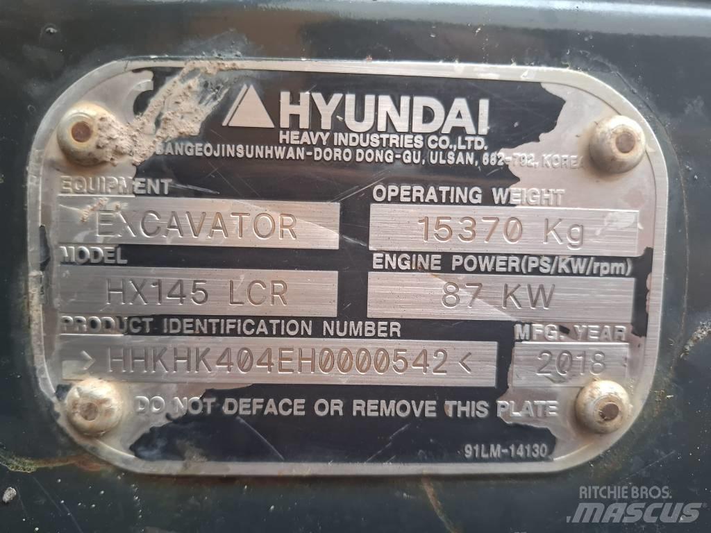 Hyundai HX 145 LCR Rupsgraafmachines