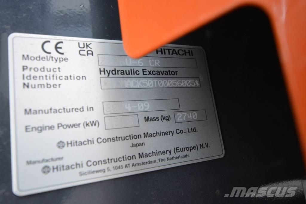 Hitachi ZX 26 U-6 Minigraafmachines < 7t