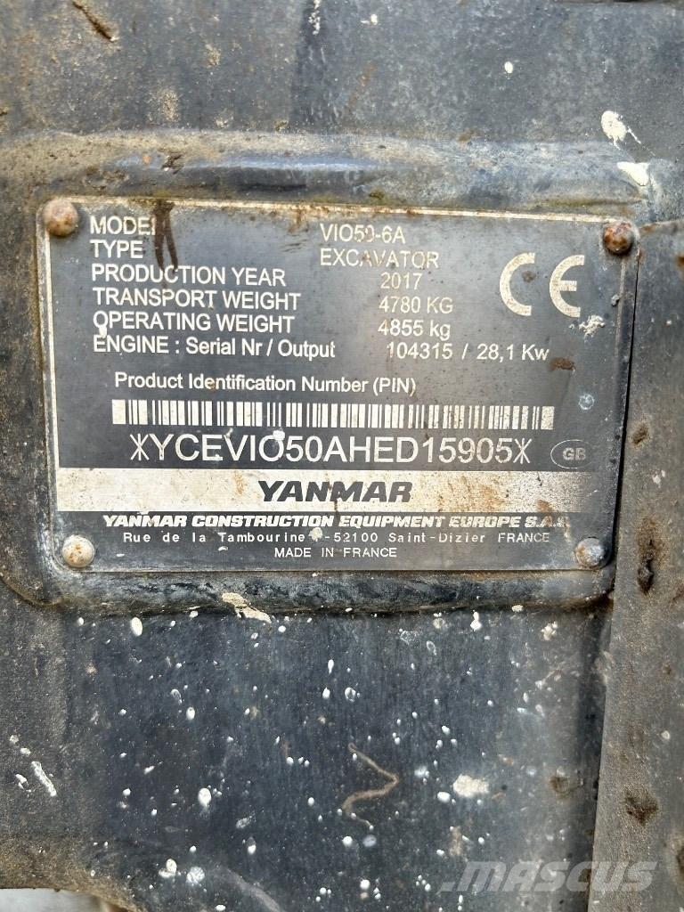 Yanmar VI050 - 6A Minigraafmachines < 7t