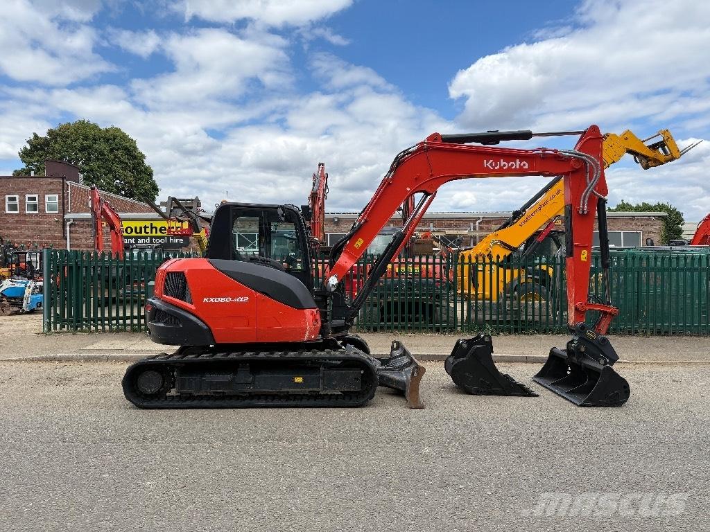 Kubota KX 080-4 Midigraafmachines 7t - 12t