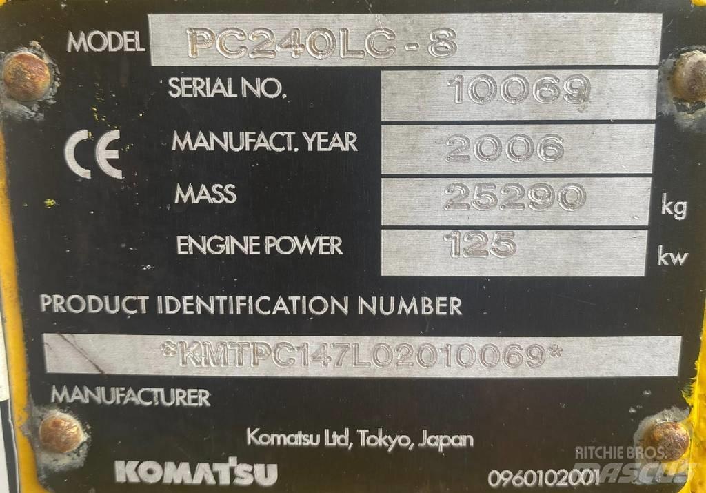 Komatsu PC 240 LC-8 Rupsgraafmachines