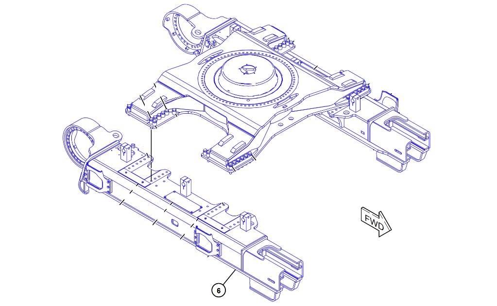 CAT 390 F L Chassis en ophanging