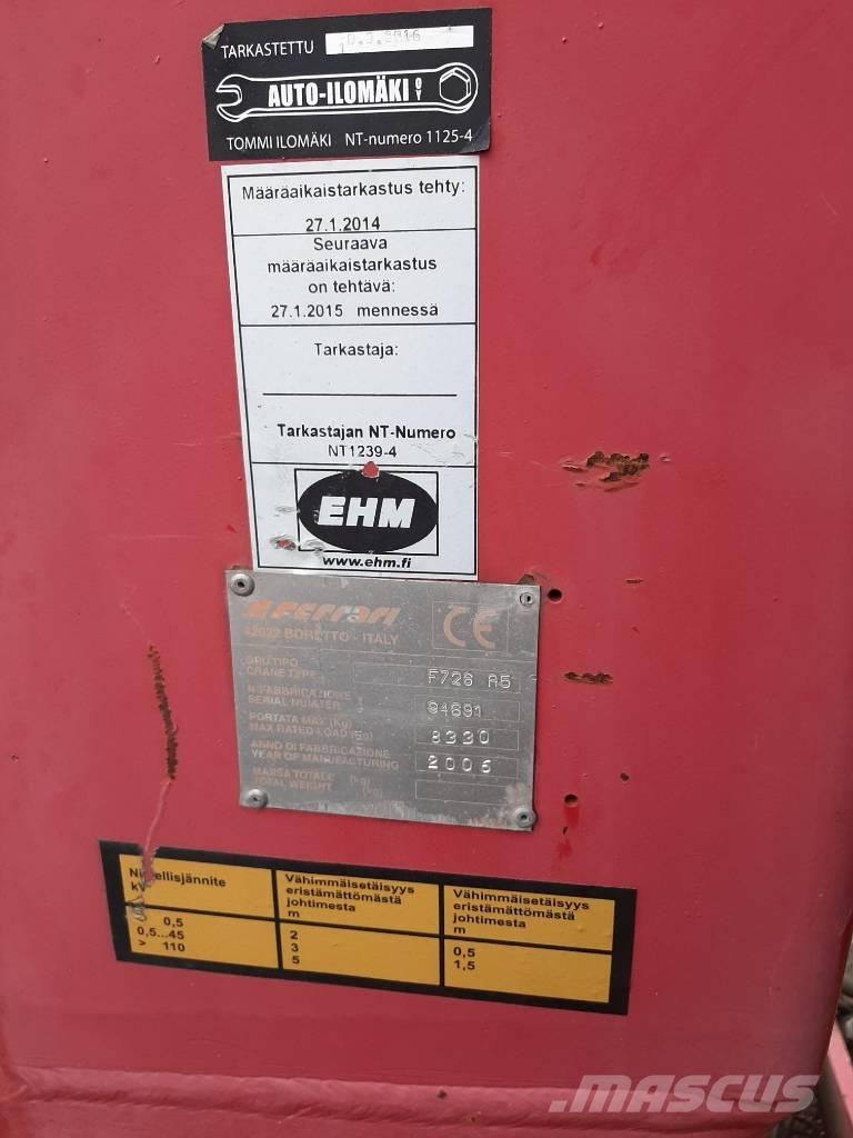 Scania R 124 Vlakke laadvloer met kraan