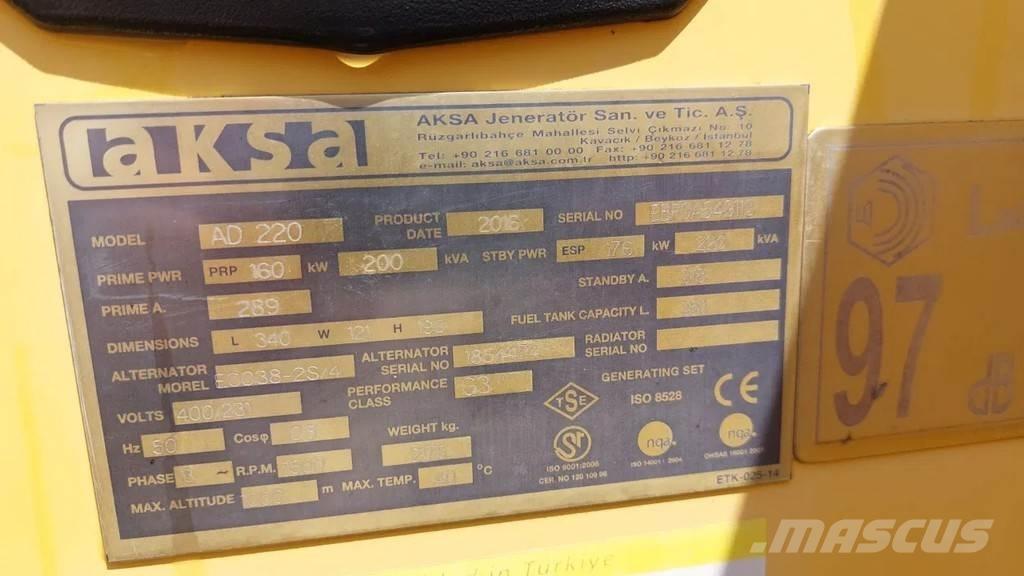 Doosan Aksa AD220 Overige generatoren