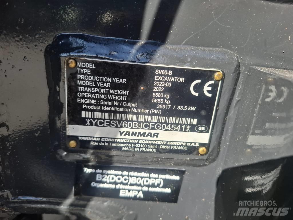 Yanmar SV 60-B Minigraafmachines < 7t