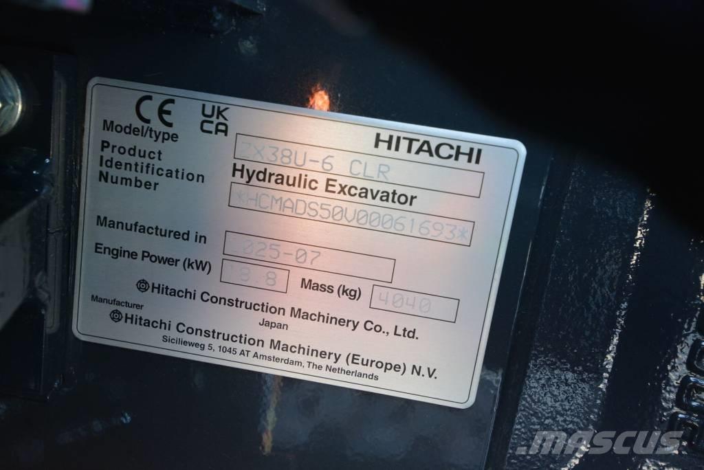 Hitachi ZX 38 U-6 Minigraafmachines < 7t
