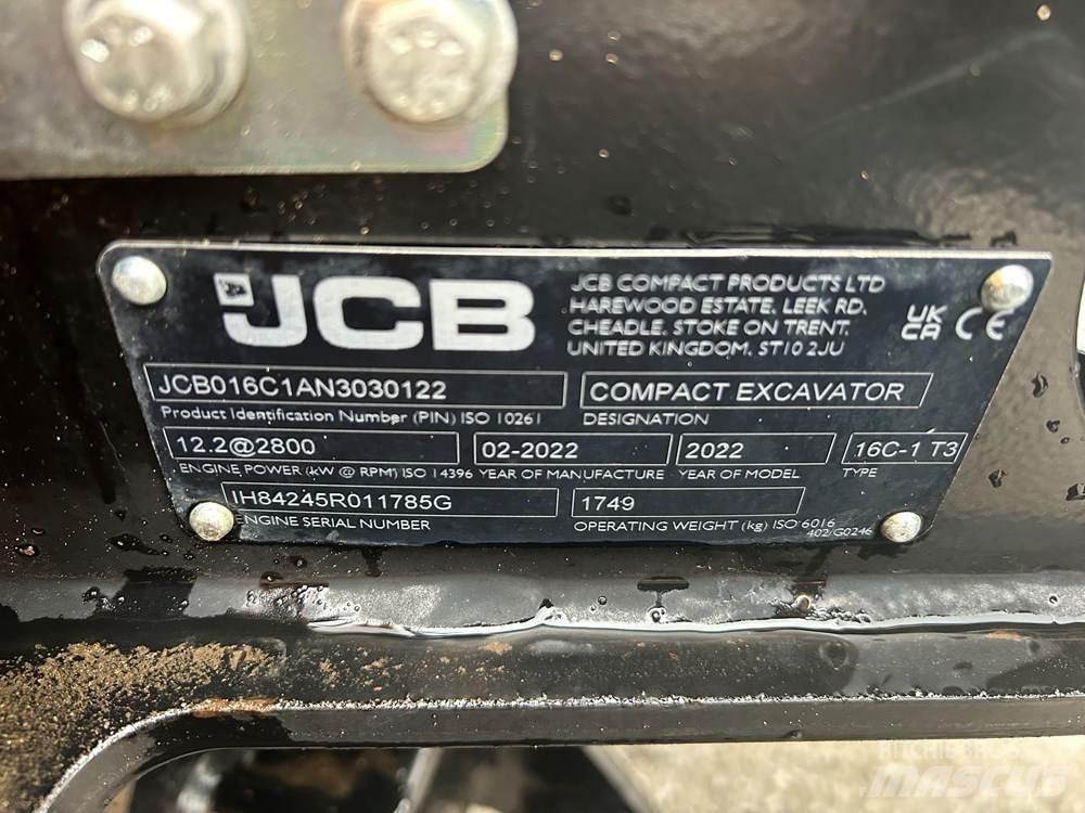 JCB 16C-1 Minigraafmachines < 7t