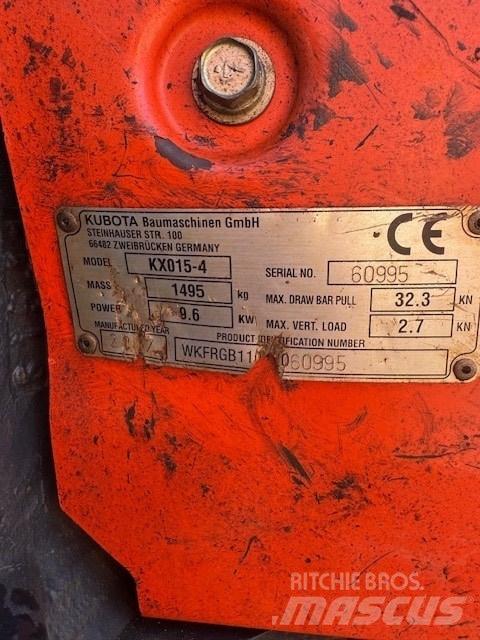 Kubota KX 015-4 Minigraafmachines < 7t