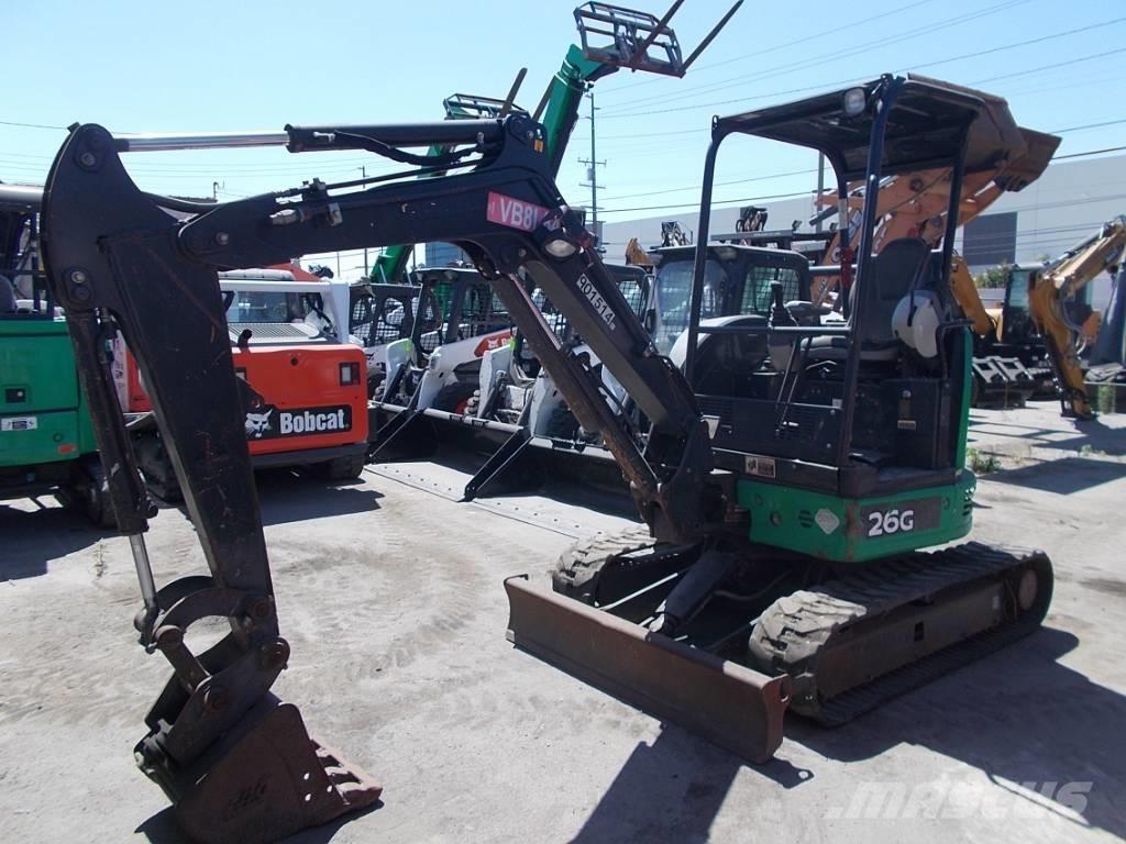 John Deere 26G Minigraafmachines < 7t