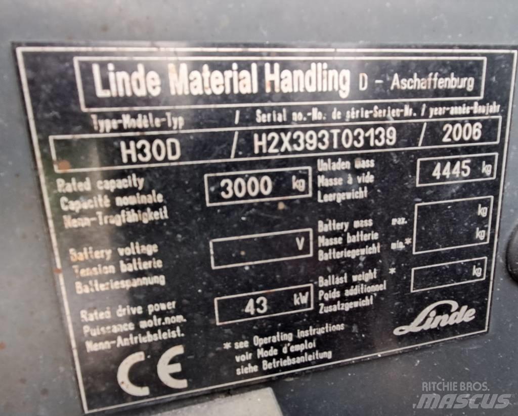 Linde H 30 D Diesel heftrucks
