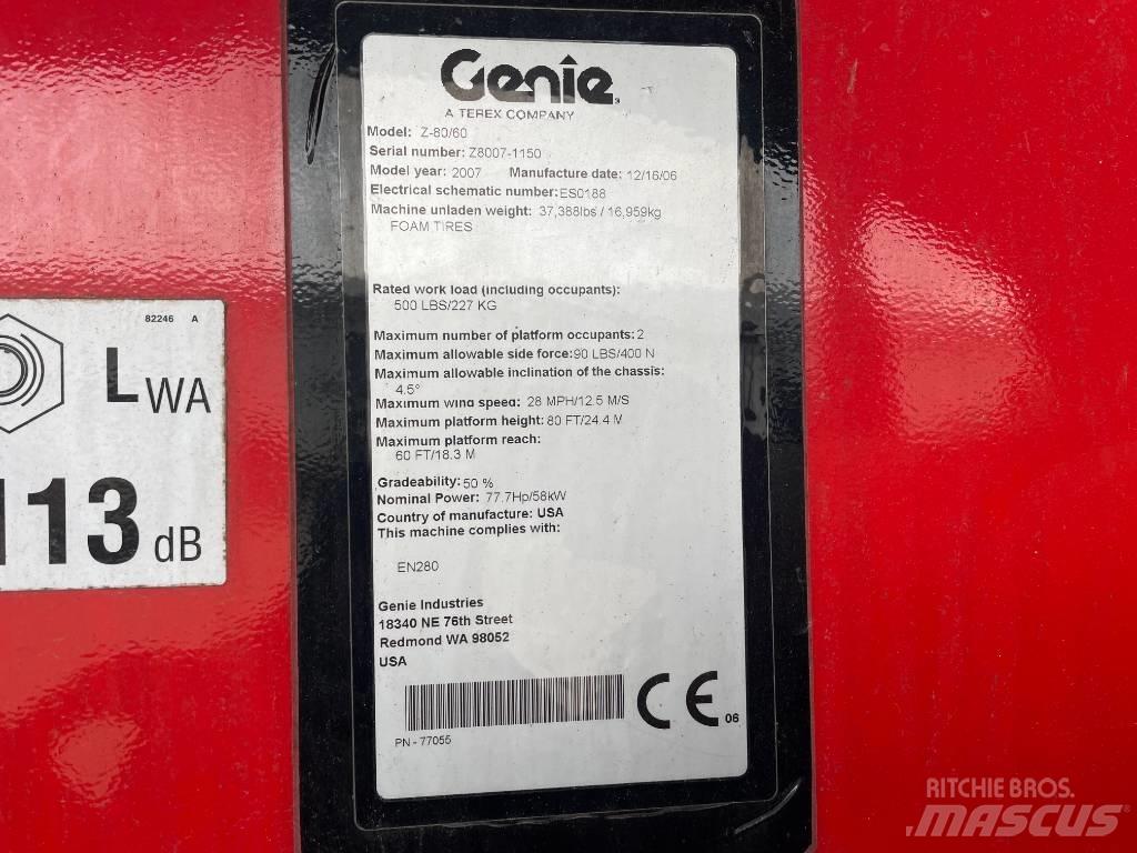 Genie Z 80/60 Knikarmhoogwerkers