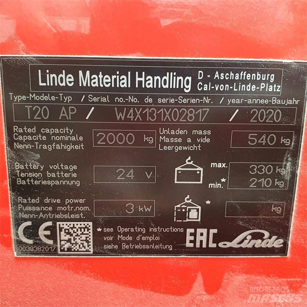 Linde T20AP kurz Electro-pallettrucks