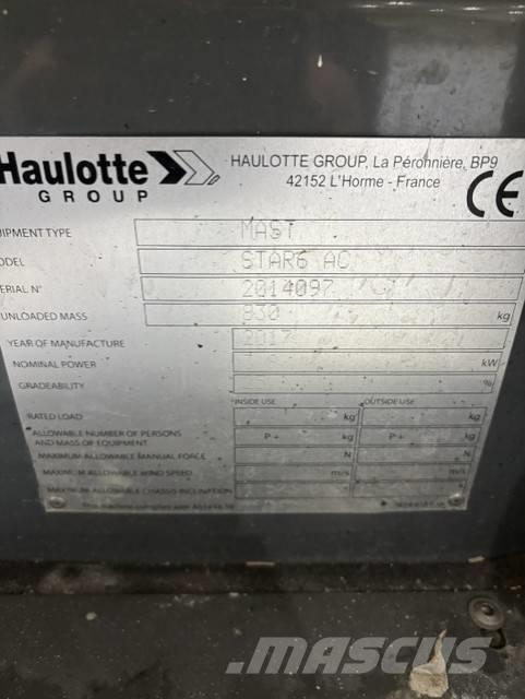 Haulotte Star 6 Personenliften en invalideliften
