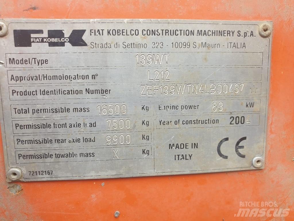 Fiat-Kobelco E 145 W Wielgraafmachines