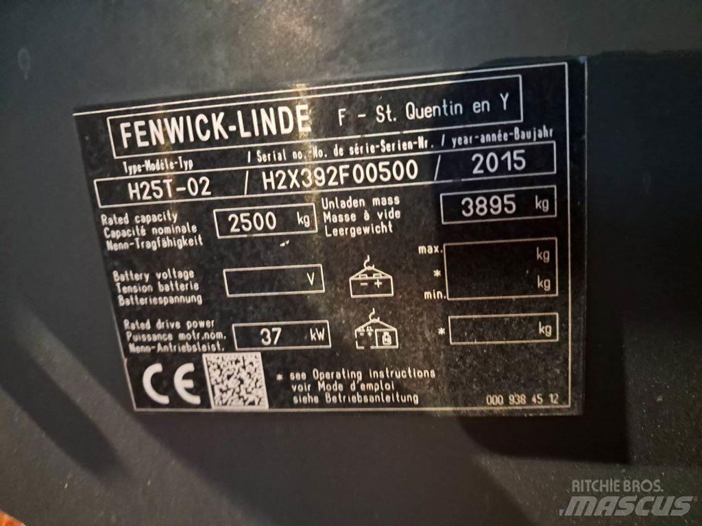 Linde H25T-02 LPG heftrucks
