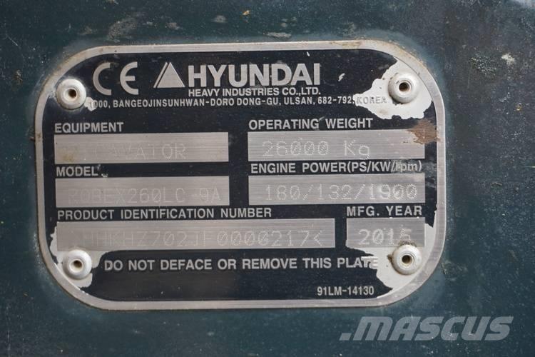 Hyundai R260LC-9A Rupsgraafmachines
