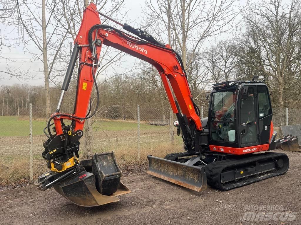 Kubota KX 080-4 Midigraafmachines 7t - 12t
