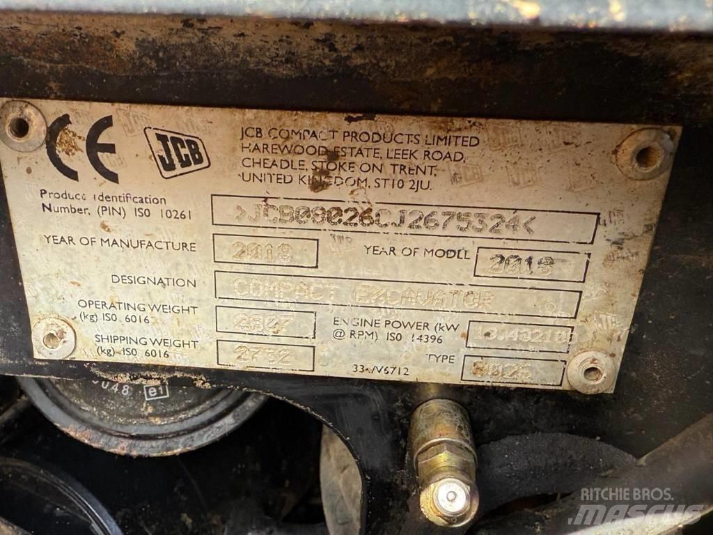 JCB 8026 CTS Minigraafmachines < 7t