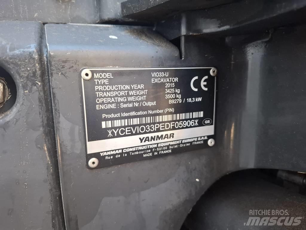 Yanmar Vio 33 U Minigraafmachines < 7t