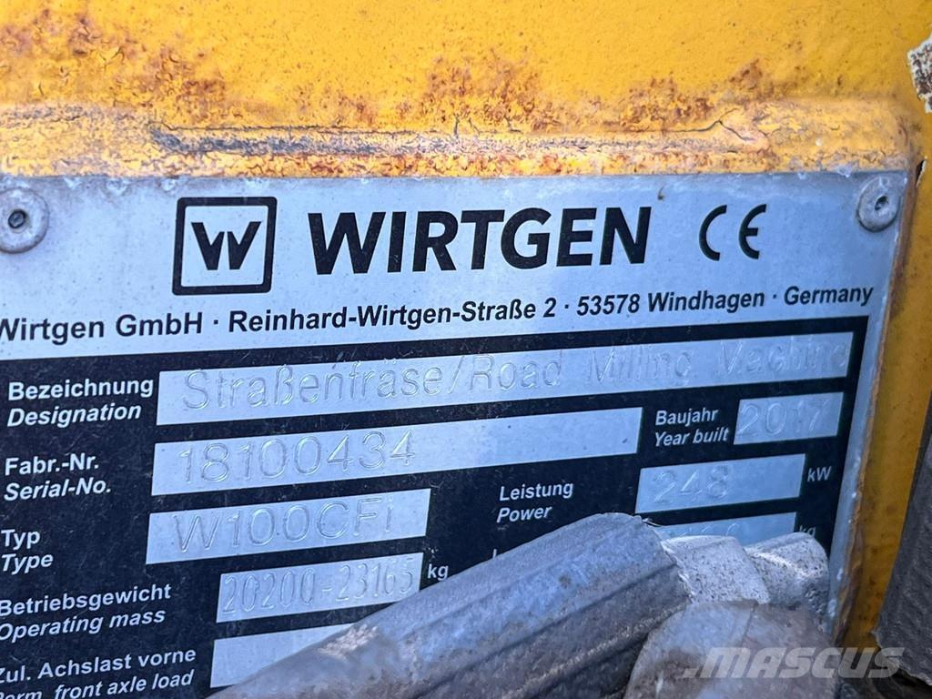 Wirtgen W100CFI Asfaltfrezen