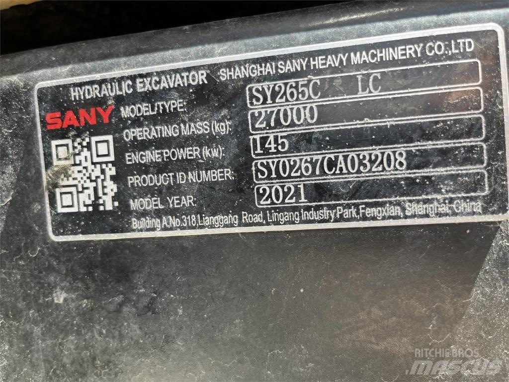 Sany SY265CLR Rupsgraafmachines